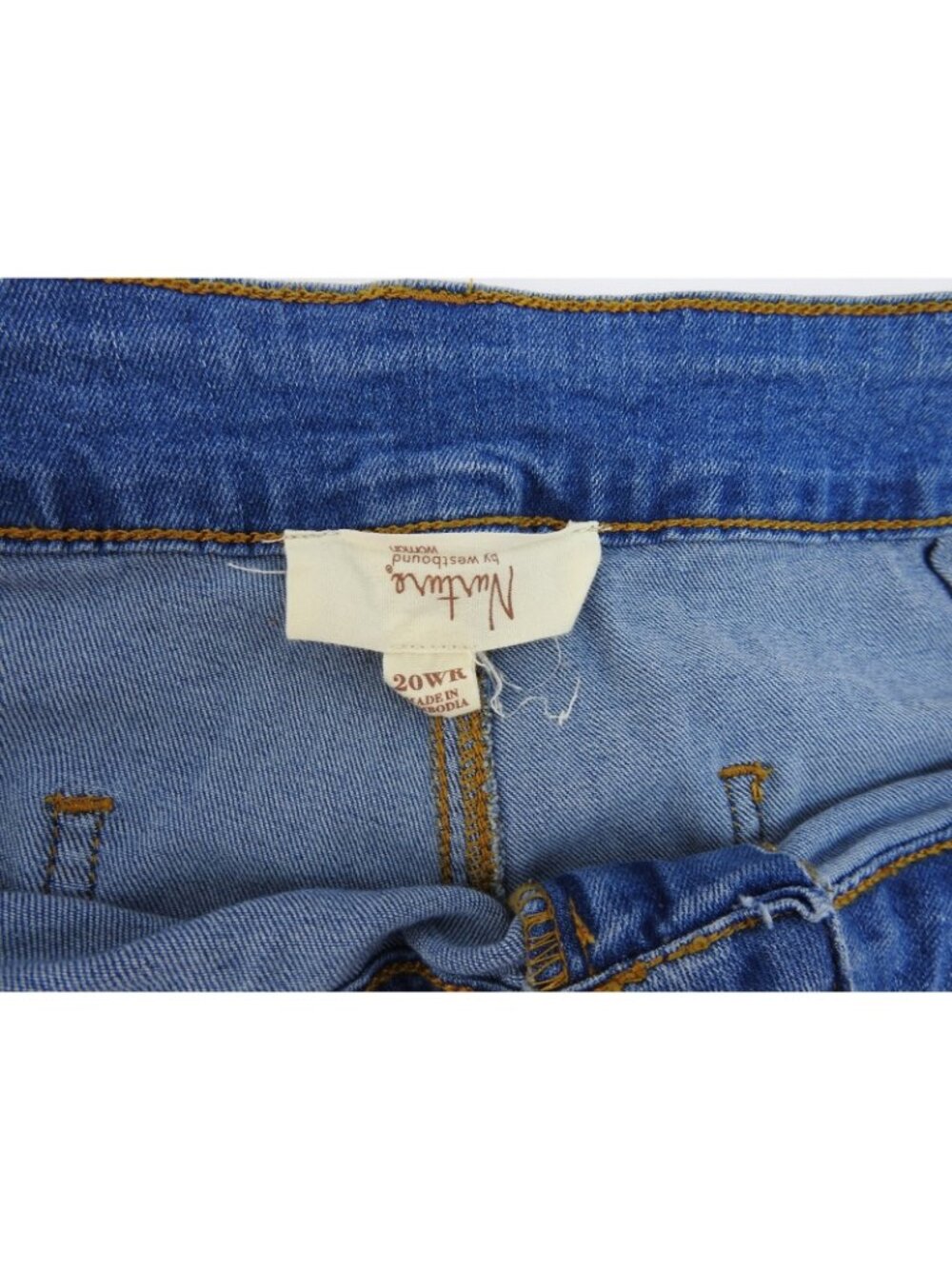 Westbound Womens Culotte Jeans Size 20W Blue Wide Leg Cropped Denim Pants - Picture 5 of 5